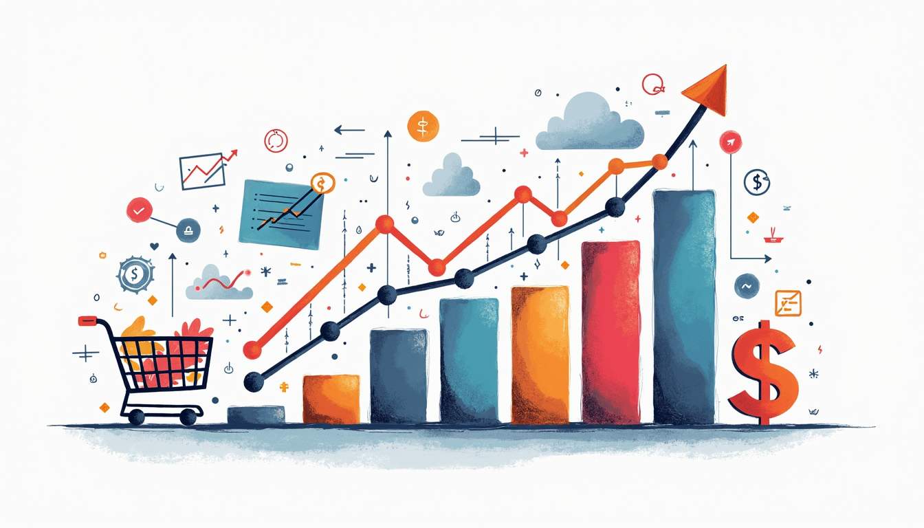 An abstract representation of website traffic analytics